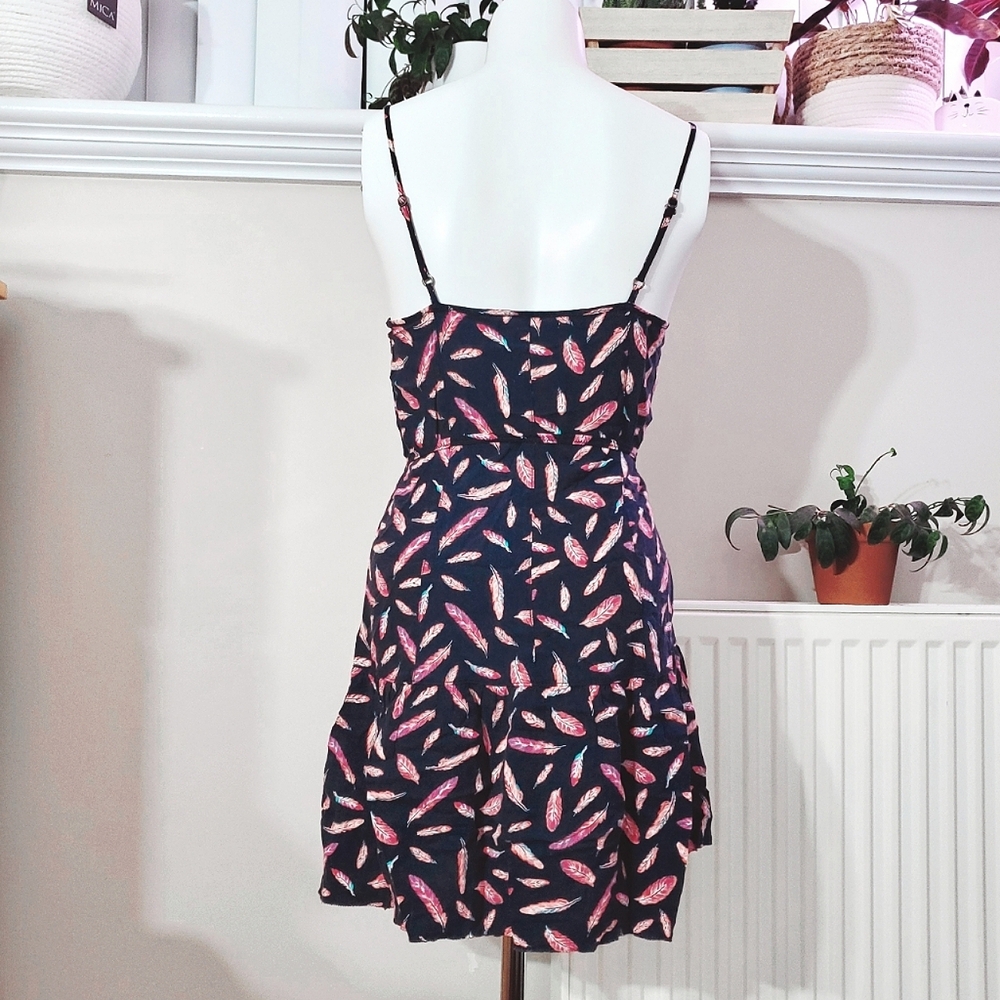 Vintage Aéropostale Pleated Drop Waist Button Dress